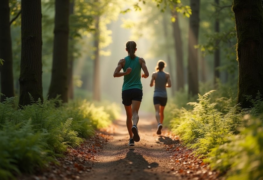 Trail jogging transforms stress into strength, mind into calm in the heart of nature